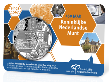 450 jaar Koninklijke Nederlandse Munt 2017 Coincard Penning